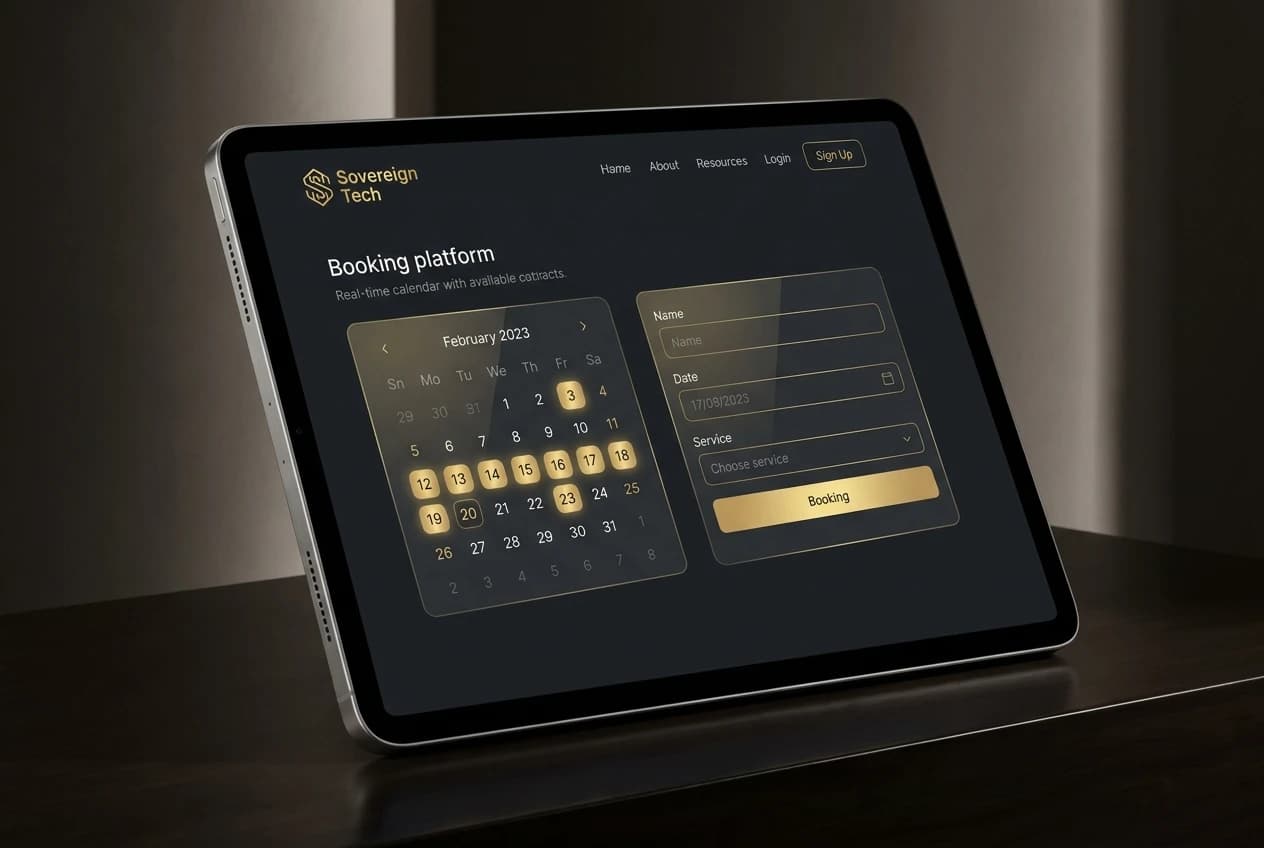 Screenshot of the refined booking platform interface showing streamlined navigation and safari package listings.